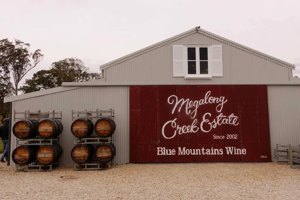 Day 2: Wine tasting at Megalong Creek Estate